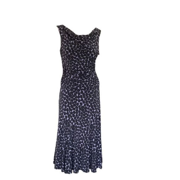 Jones New York Sleeveless Drape Neck Midi Dress Size 4‎ - Picture 1 of 7